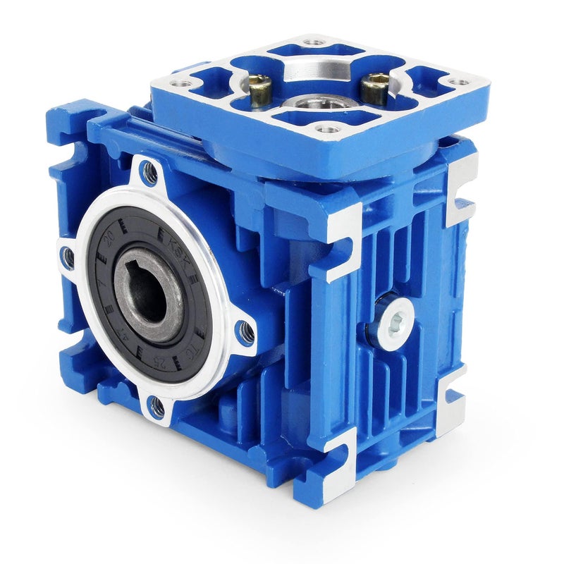 CNCTOPBAOS NMRV030 Worm Gear Reducer Speed Ratio 40:1 RV30 NMRV-030 Worm Gearbox Speed Reducer Square NMRV30 Output 14mm Shaft for Nema23 Stepper Motor - Image 1